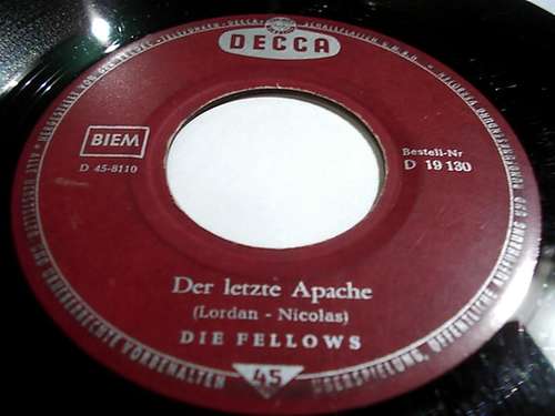 Cover Die Fellows - Ramona / Der Letzte Apache (7, Single) Schallplatten Ankauf