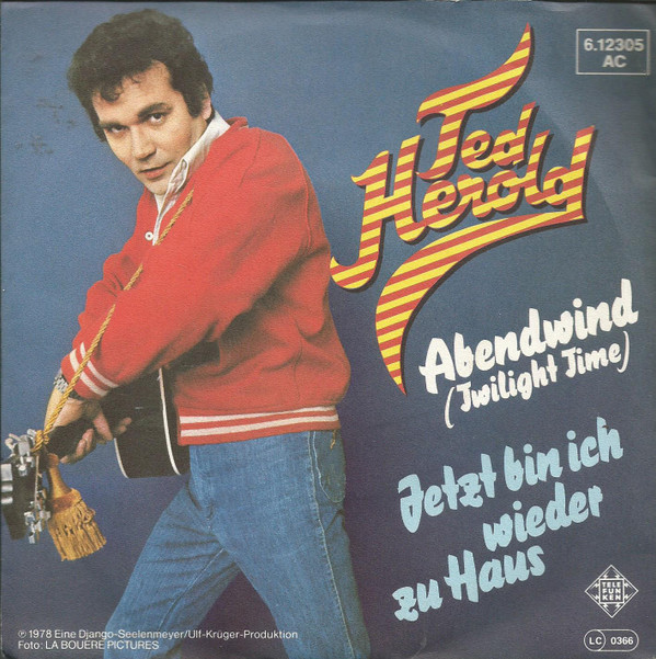 Cover Ted Herold - Abendwind = Twilight Time (7, Single) Schallplatten Ankauf