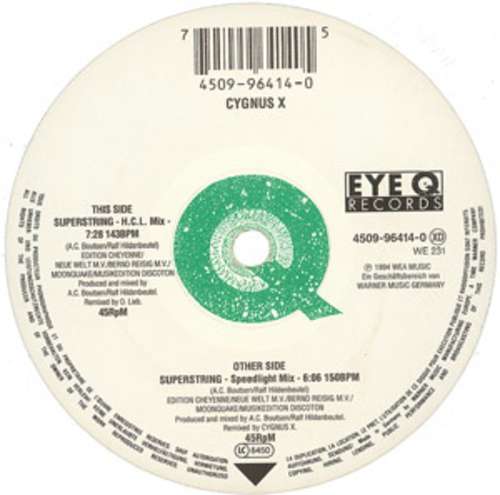 Cover Cygnus X - Superstring (Remixes) (12) Schallplatten Ankauf