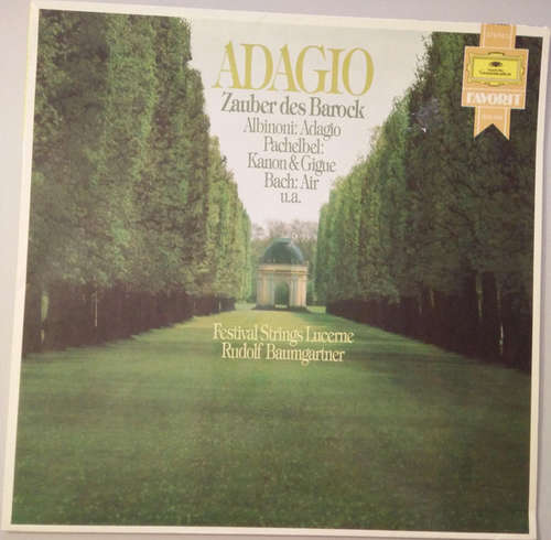 Cover Festival Strings Lucerne, Rudolf Baumgartner - Adagio - Zauber des Barock (LP, Comp) Schallplatten Ankauf