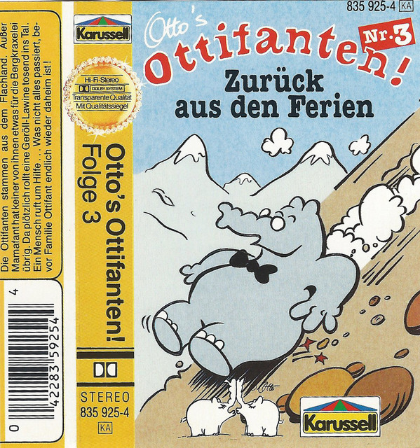 Cover Petra Schmidt-Decker - Otto's Ottifanten! Nr. 3 - Zurück Aus Den Ferien (Cass) Schallplatten Ankauf
