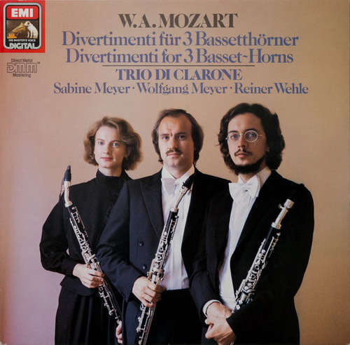 Bild W. A. Mozart*, Trio Di Clarone, Sabine Meyer, Wolfgang Meyer (3), Reiner Wehle - Divertimenti For 3 Basset-Horns (LP, Club, Dig) Schallplatten Ankauf