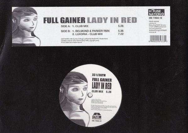 Cover Full Gainer - Lady In Red  (12, Maxi) Schallplatten Ankauf