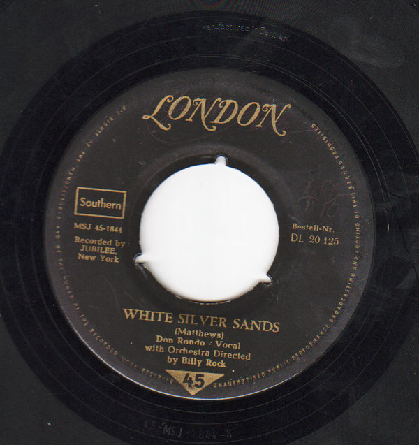 Cover Don Rondo - White Silver Sands / Stars Fell On Alabama (7, Single) Schallplatten Ankauf