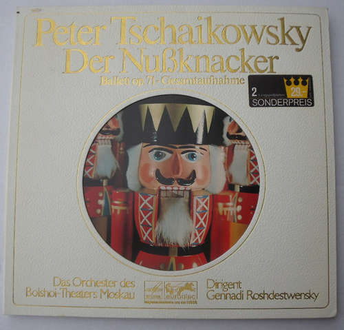 Cover Peter Tschaikowsky*, Das Orchester Des Bolschoi-Theaters Moskau*, Gennadi Roshdestwensky* - Der Nußknacker Ballett Op. 71 - Gesamtaufnahme (2xLP, Album, gat) Schallplatten Ankauf