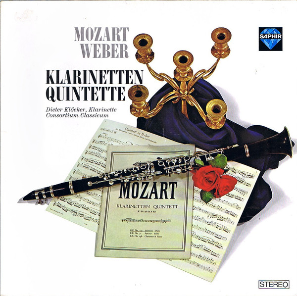 Cover Mozart*, Weber*, Dieter Klöcker, Consortium Classicum - Klarinetten Quintette (LP) Schallplatten Ankauf