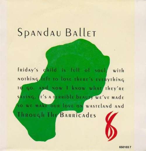 Cover Spandau Ballet - Through The Barricades (7, Single) Schallplatten Ankauf