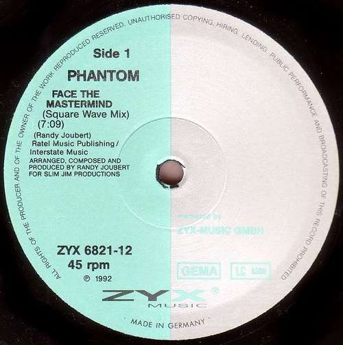Cover Phantom - Face The Mastermind (12) Schallplatten Ankauf