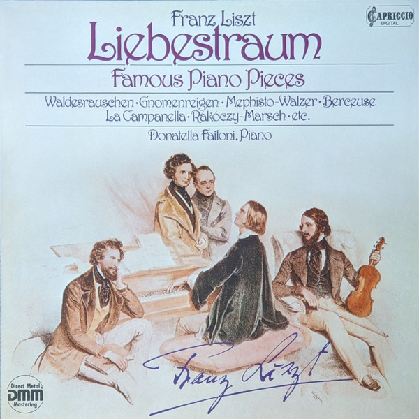 Cover F. Liszt*, Donatella Failoni - Liebestraum - Famous Piano Pieces (LP) Schallplatten Ankauf