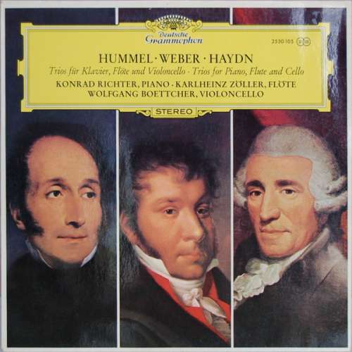 Cover Hummel*, Weber*, Haydn* - Trios Für Klavier, Flöte Und Violoncello = Trios for Piano, Flute and Cello (LP) Schallplatten Ankauf
