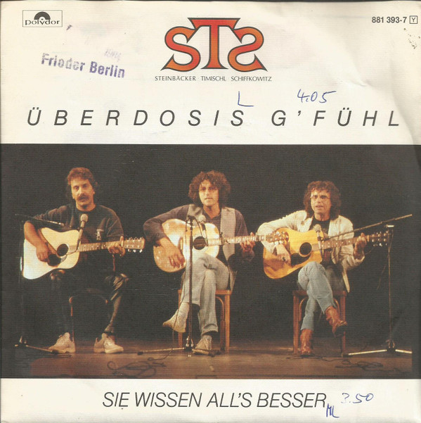 Cover STS (3) - Überdosis G' Fühl (7, Single) Schallplatten Ankauf