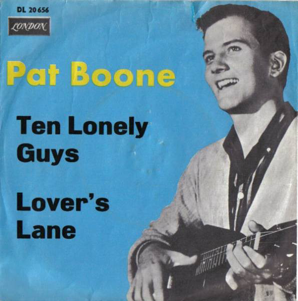 Cover Pat Boone - Lover's Lane / Ten Lonely Guys (7, Single) Schallplatten Ankauf