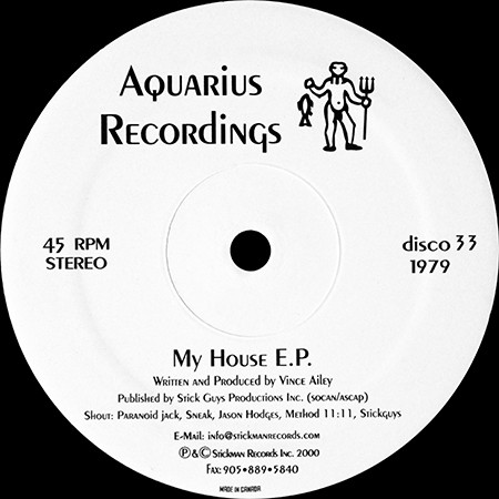 Bild Vince Ailey - My House E.P. (12, EP) Schallplatten Ankauf