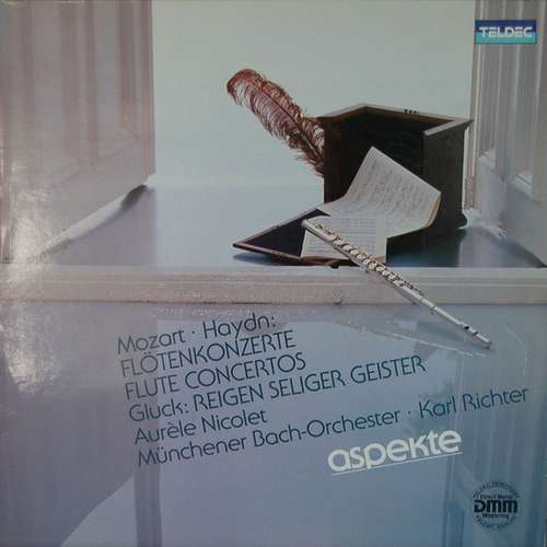 Cover Aurèle Nicolet / Mozart*, Haydn*, Gluck*, Münchener Bach Orchester*, Karl Richter - Flötenkonzerte (LP) Schallplatten Ankauf