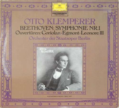 Cover Ludwig van Beethoven, Otto Klemperer, Das Orchester Der Staatsoper Berlin - Symphonie Nr. 1 / Ouvertüren (LP) Schallplatten Ankauf