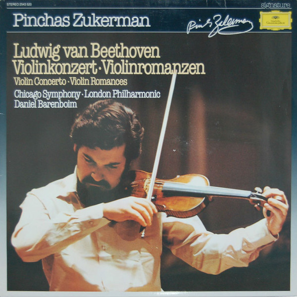 Cover Ludwig van Beethoven, Pinchas Zukerman, Daniel Barenboim - Violin Concerto ● Violin Romances (LP, Comp, RE) Schallplatten Ankauf