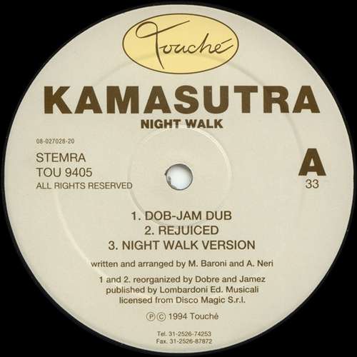 Cover Kamasutra - Night Walk (12) Schallplatten Ankauf
