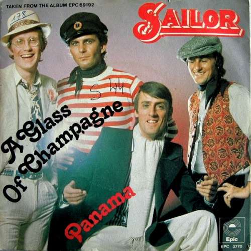 Cover Sailor - A Glass Of Champagne / Panama (7, Single) Schallplatten Ankauf