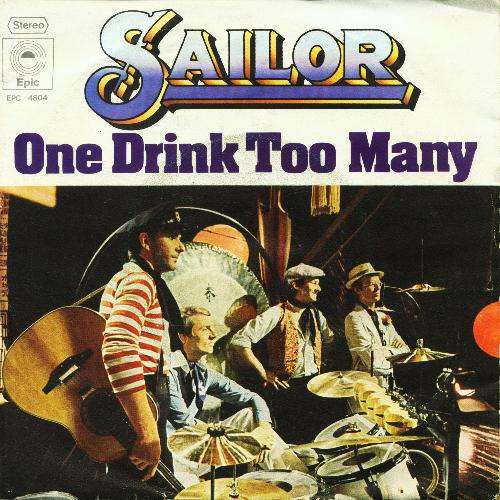 Cover Sailor - One Drink Too Many (7, Single) Schallplatten Ankauf