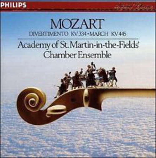 Cover Mozart* - Academy Of St. Martin-in-the-Fields' Chamber Ensemble* - Divertimento Kv 334 • March Kv 445 (LP) Schallplatten Ankauf
