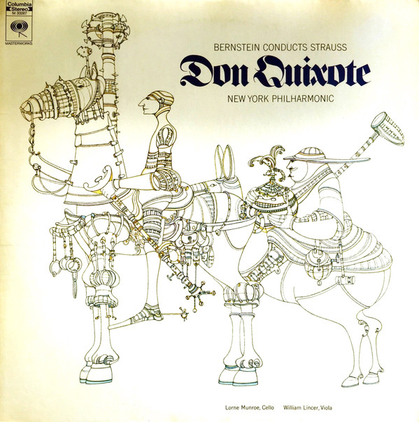 Cover Richard Strauss, Leonard Bernstein, The New York Philharmonic Orchestra - Bernstein Conducts Strauss: Don Quixote (LP, Album) Schallplatten Ankauf