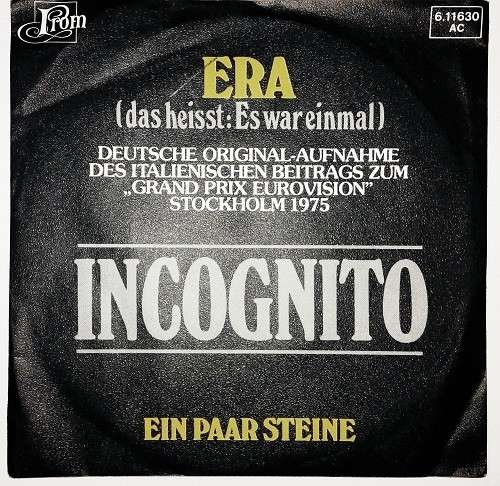Cover Incognito (20) - Era (7, Single) Schallplatten Ankauf