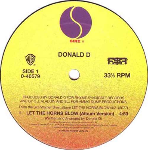 Cover Donald D - Let The Horns Blow (12) Schallplatten Ankauf