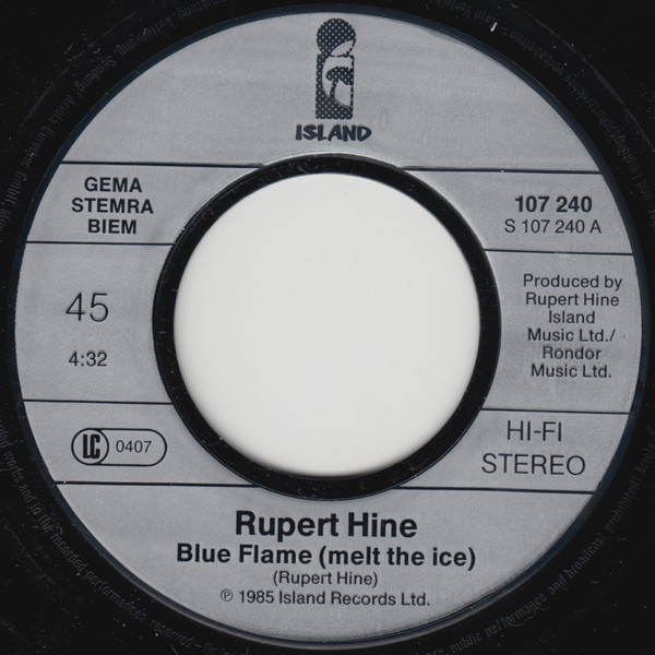 Cover Rupert Hine - Blue Flame (7) Schallplatten Ankauf