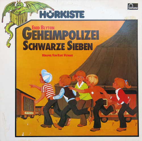 Cover Enid Blyton, Kurt Vethake - Geheimpolizei Schwarze Sieben (LP) Schallplatten Ankauf