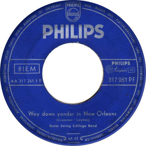 Cover Dutch Swing College Band* - Way Down Yonder In New Orleans / I've Found A New Baby (7, Mono) Schallplatten Ankauf