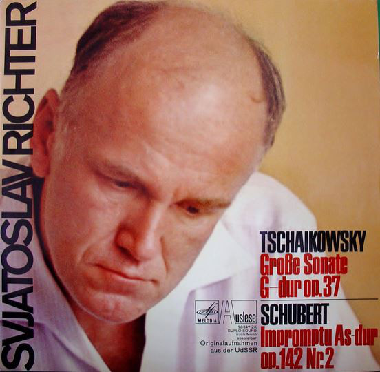Cover Tchaikovsky* - Schubert*, Richter* - Grosse Sonate G Major, Op. 37 - Impromptu Op. 142 Nr. 2 (LP) Schallplatten Ankauf