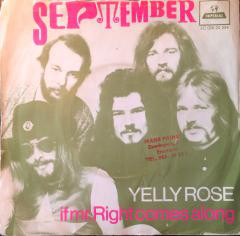 Cover September (7) - Yelly Rose (7, Single) Schallplatten Ankauf