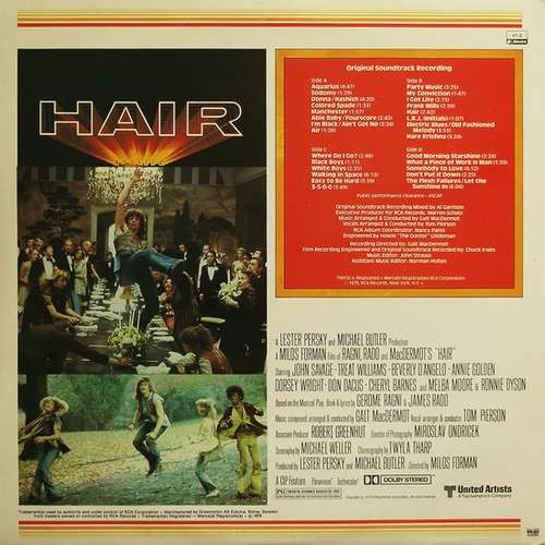 Cover Hair (Original Soundtrack Recording) Schallplatten Ankauf