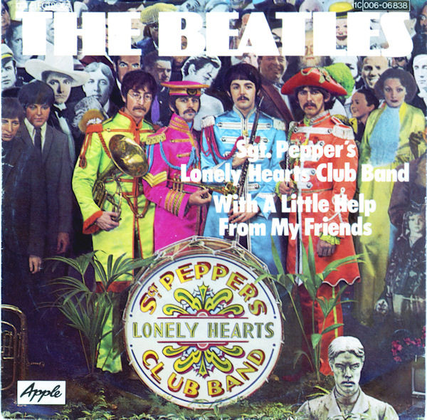 Cover The Beatles - Sgt. Pepper's Lonely Hearts Club Band / With A Little Help From My Friends (7, Single) Schallplatten Ankauf