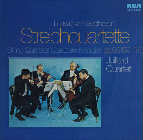 Cover Ludwig van Beethoven, Juilliard-Quartett* - Streichquartette Op. 95 - 132 - 135 (2xLP + Box) Schallplatten Ankauf