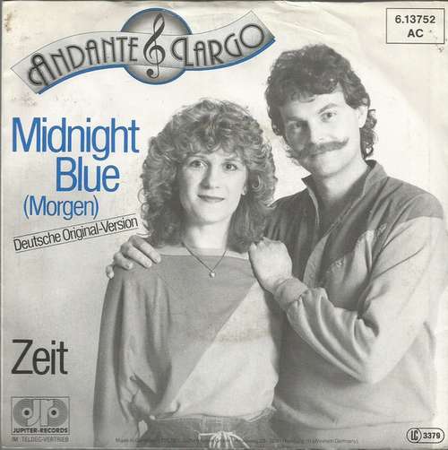 Cover Andante & Largo - Midnight Blue (Morgen) / Zeit (7, Single) Schallplatten Ankauf