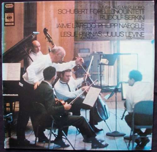 Cover Franz Schubert - Musik Aus Marlboro: Quintet For Piano, Violin, Viola, Cello And Contrabass A-Major Op.114, D.667 Forellenquintett (LP) Schallplatten Ankauf