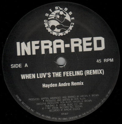 Cover Infra-Red - When Luv's The Feeling (Remix) (12) Schallplatten Ankauf