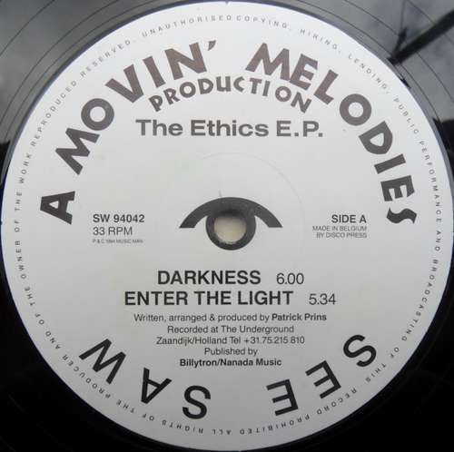 Cover Movin' Melodies - The Ethics E.P. (12, EP) Schallplatten Ankauf