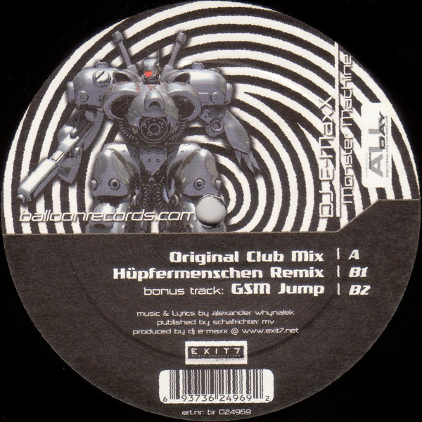 Cover DJ E-MaxX - Monster Machine (12) Schallplatten Ankauf