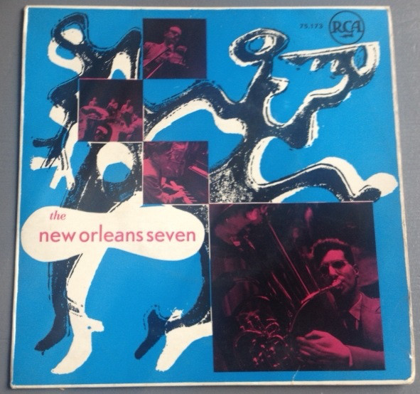 Cover The New Orleans Seven O.l.v. Hans Ijzerdraat - The New Orleans Seven (7, EP) Schallplatten Ankauf