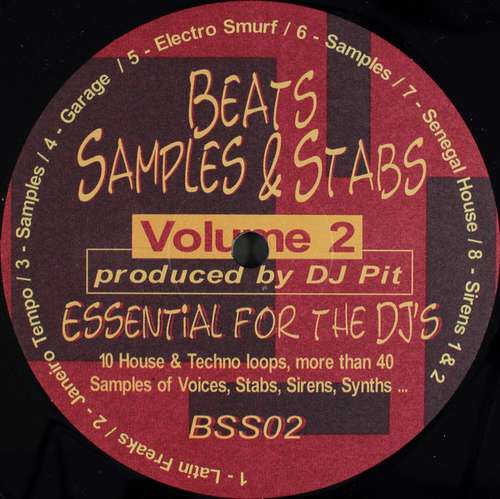 Cover DJ Pit - Beats Samples & Stabs Volume 2 (12) Schallplatten Ankauf