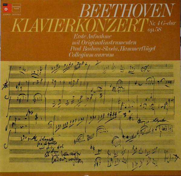 Cover Beethoven*, Paul Badura-Skoda • Collegium Aureum - Klavierkonzert Nr. 4 Mit Originalinstrumenten (On Original Instruments) (LP, Gat) Schallplatten Ankauf