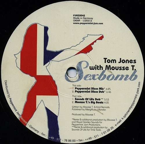 Cover Tom Jones With Mousse T. - Sexbomb (12) Schallplatten Ankauf