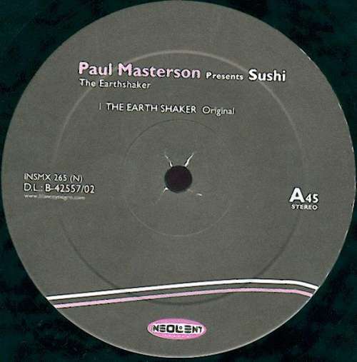 Cover Paul Masterson Presents Sushi (2) - The Earthshaker (12) Schallplatten Ankauf