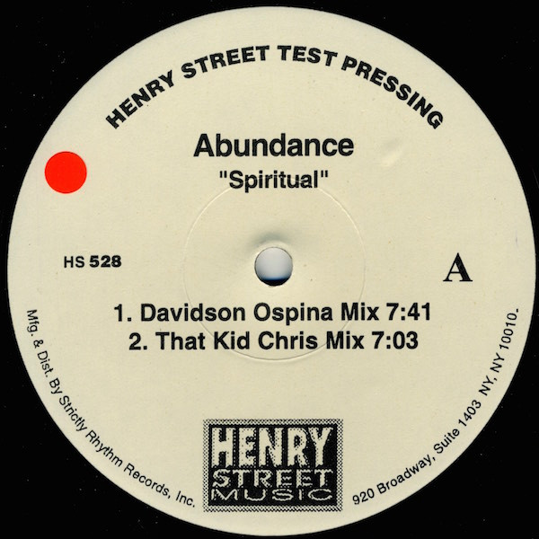 Cover Abundance - Spiritual (12, TP) Schallplatten Ankauf