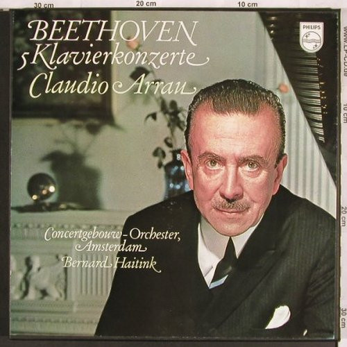 Cover Beethoven*, Claudio Arrau, Concertgebouw-Orchester, Amsterdam*, Bernard Haitink - 5 Klavierkonzerte (5xLP, Comp) Schallplatten Ankauf