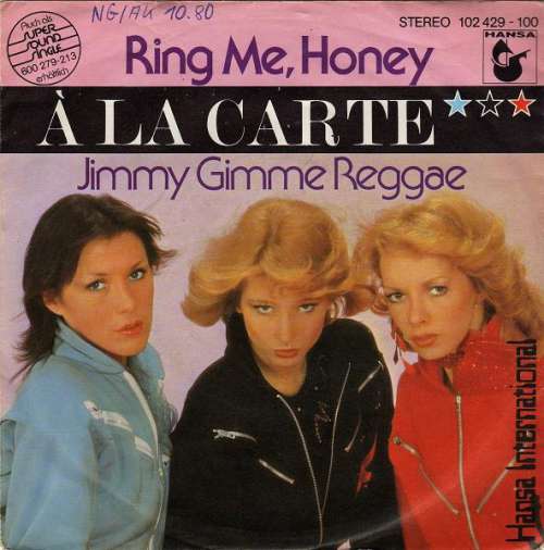 Cover À La Carte - Ring Me, Honey (7, Single) Schallplatten Ankauf