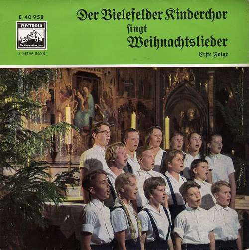 Cover Der Bielefelder Kinderchor - Der Bielefelder Kinderchor Singt Weihnachtslieder - Erste Folge (7, EP, Mono) Schallplatten Ankauf