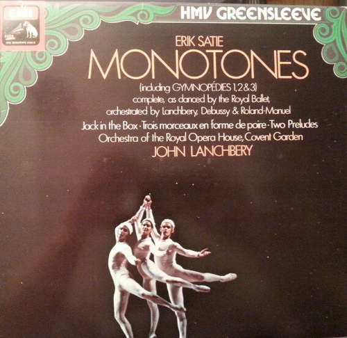 Cover Erik Satie, John Lanchbery, Orchestra Of The Royal Opera House, Covent Garden - Monotones (LP, Album) Schallplatten Ankauf